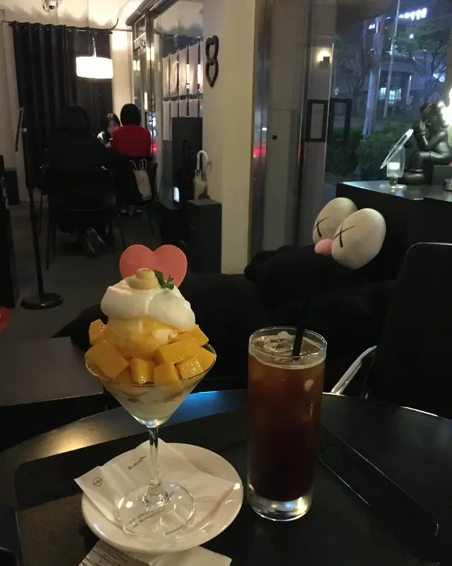 눈사람 파르페와 말차라떼