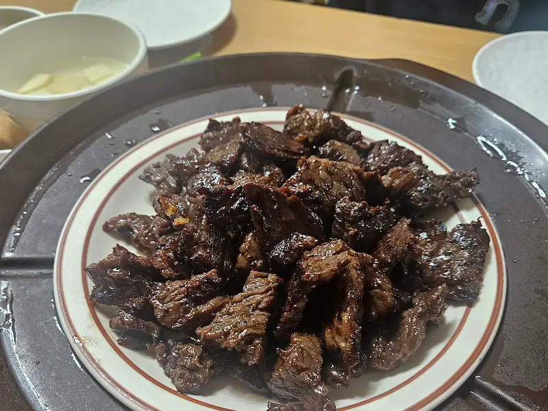 윤기가 흐르는 갈비살