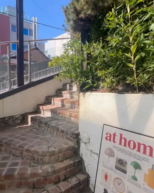 카페로 향하는 계단