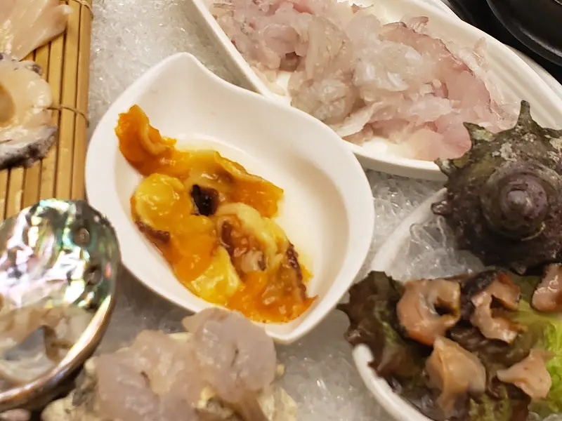 해산물 근접 사진