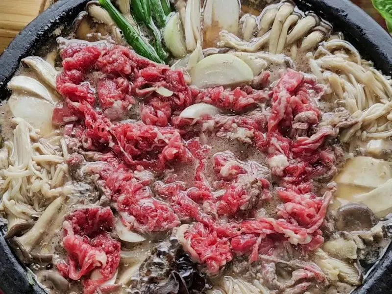 버섯 불고기 전골