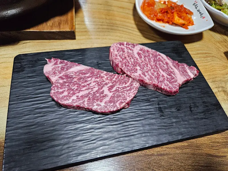 환상적인 마블링의 한우