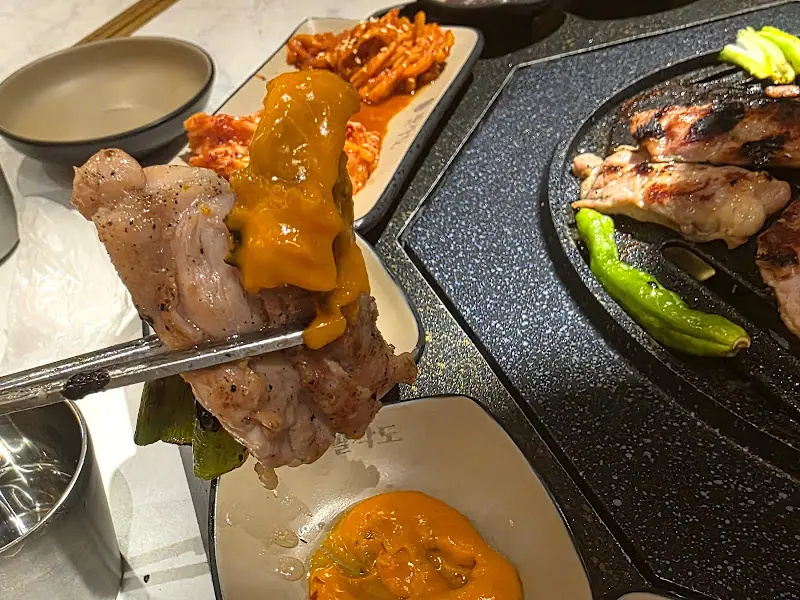 닭갈비와 소스