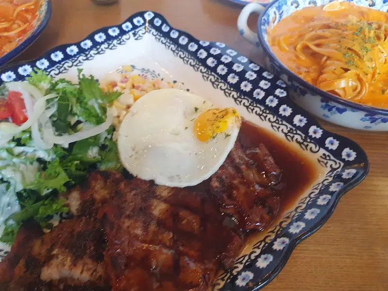 스테이크 전체샷