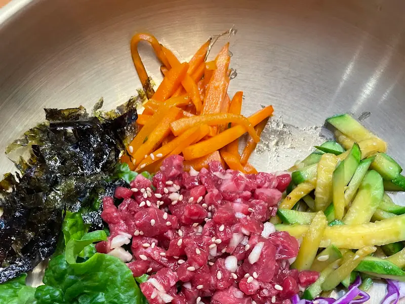 육회비빔밥 재료