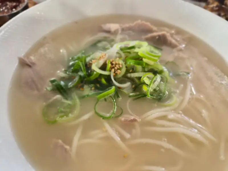 고기국수 클로즈업