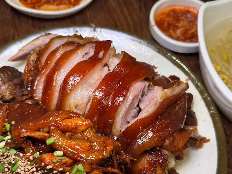 먹음직스러운 족발 단면