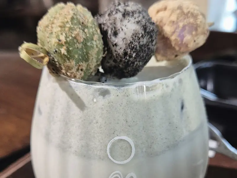 쑥 라떼의 모습