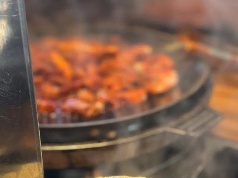 쭈꾸미볶음이 익어가는 모습