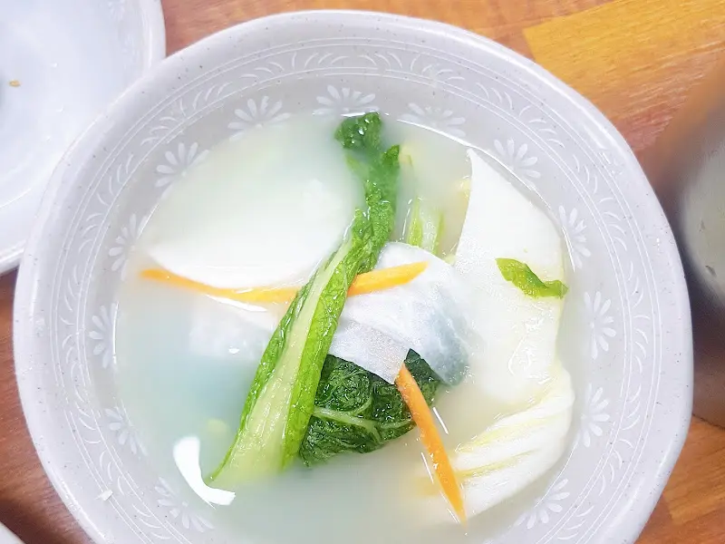 송파아구찜 물김치