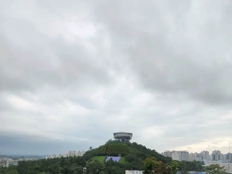 식당에서 보이는 풍경