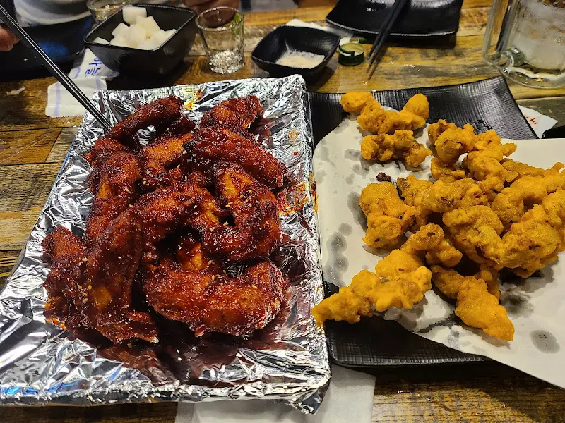 얼큰이와 닭똥집 튀김