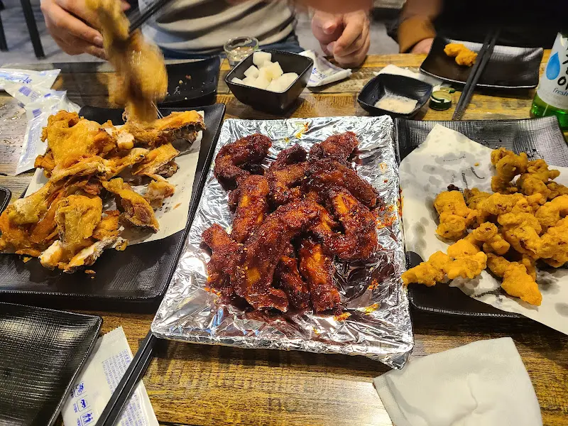 얼큰이, 후라이드, 닭똥집 튀김