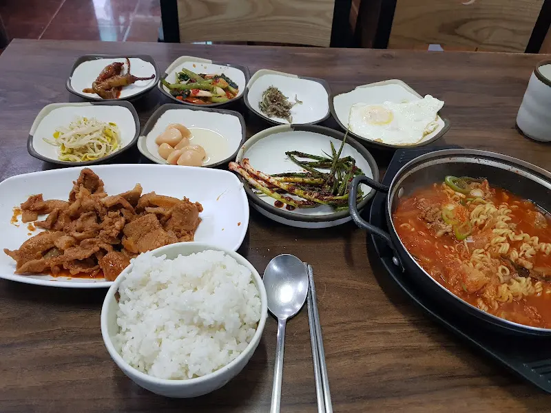 불고기 정식 한 상 차림