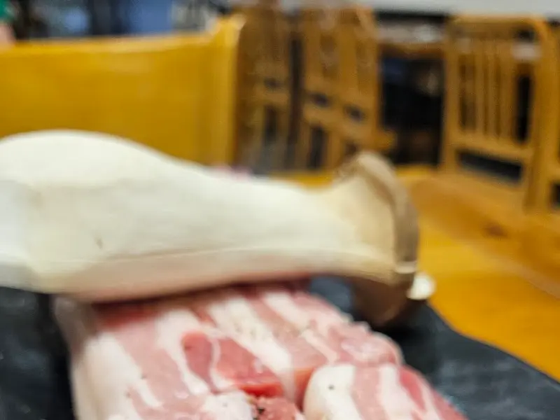 오겹살과 새송이버섯