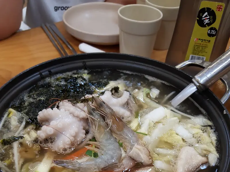 해물 칼국수의 비주얼