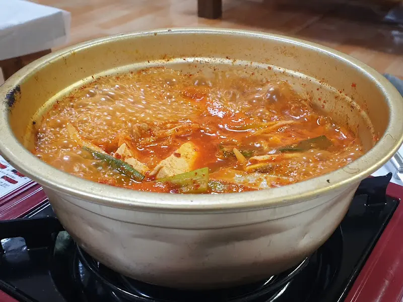 사태김치찌개 클로즈업