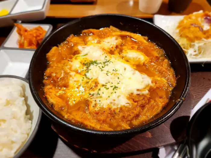 김치나베 돈까스