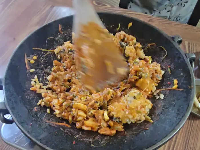 볶음밥 만드는 과정