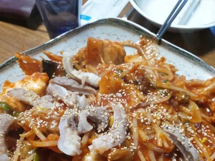 아구찜 속 재료들