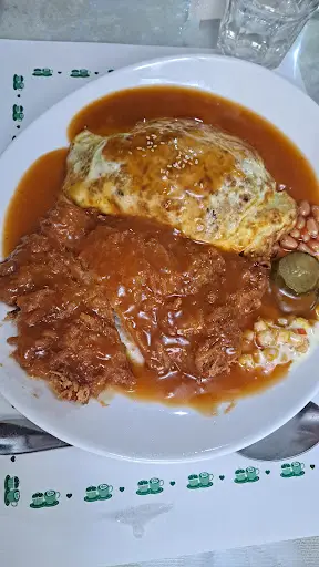 안성 마로니에 경양식의 생선까스와 오므라이스