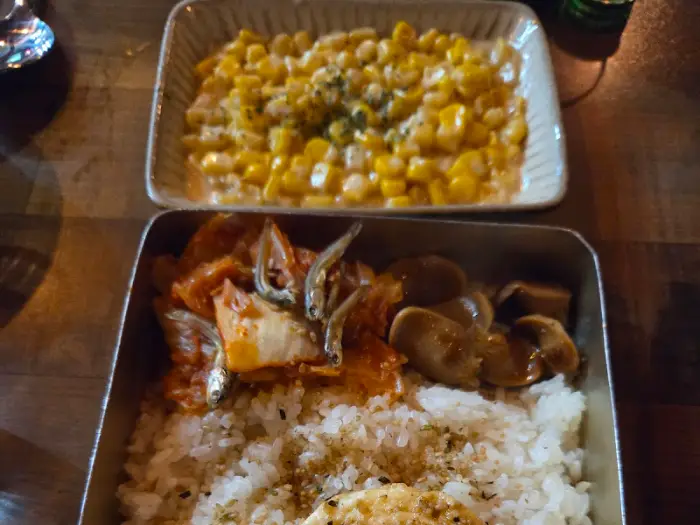 도시락과 콘치즈