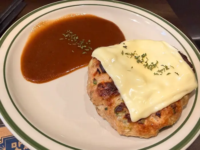 함박스테이크 클로즈업 모습