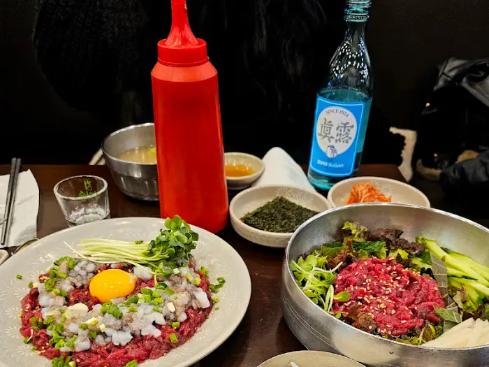 부촌육회 테이블 세팅