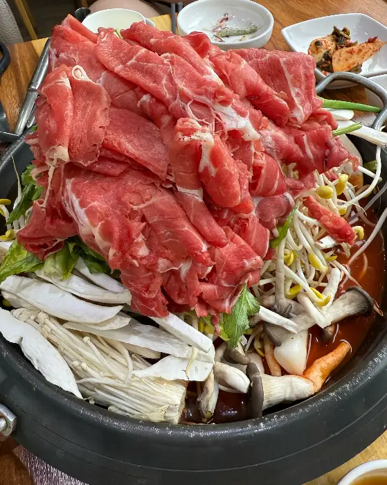 불고기 조리 모습