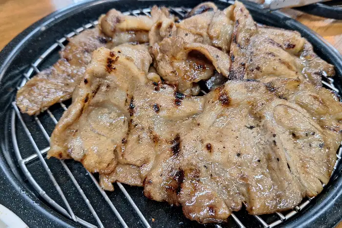 숯불고기 클로즈업