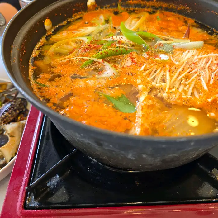 게국지 클로즈업 사진