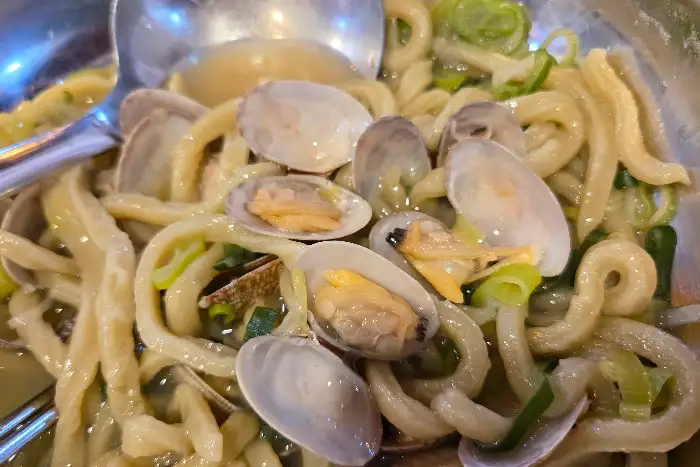 담양 댓잎홍팥죽 바지락 칼제비