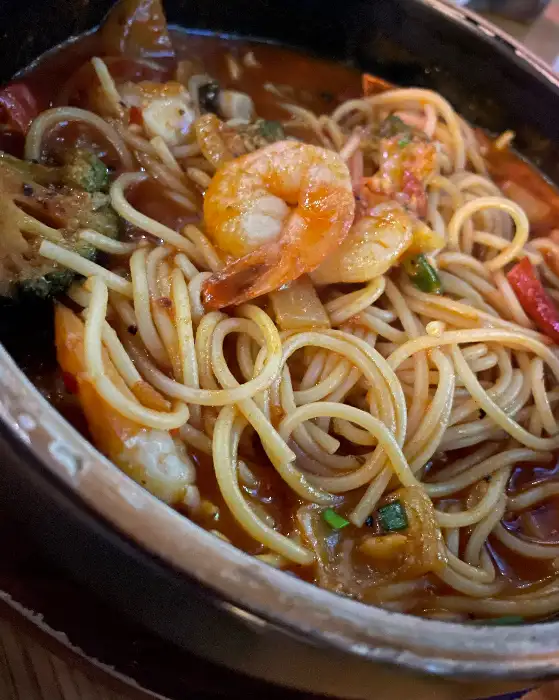 새우가 듬뿍 들어간 토마토 파스타