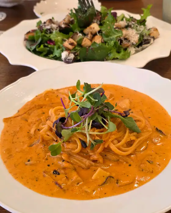 윤식탁 크림 파스타