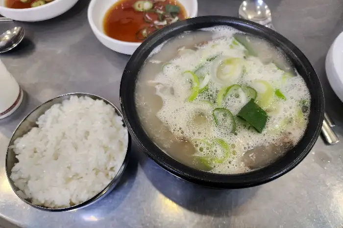 소머리국밥 한 그릇 클로즈업