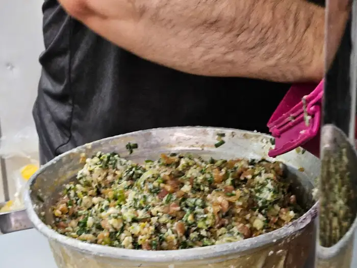 대야에 담긴 만두소