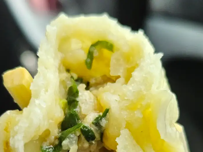 만두 속 재료 클로즈업