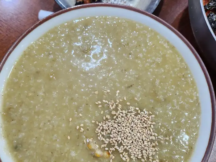 전복죽 클로즈업