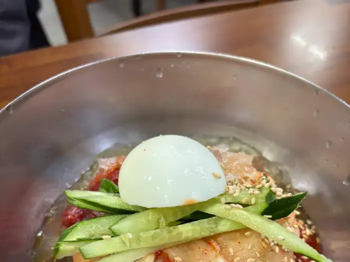 막국수 클로즈업