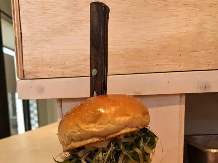 버거 단면, 빵과 속 재료