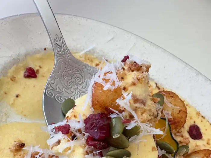 단호박 뇨끼 클로즈업