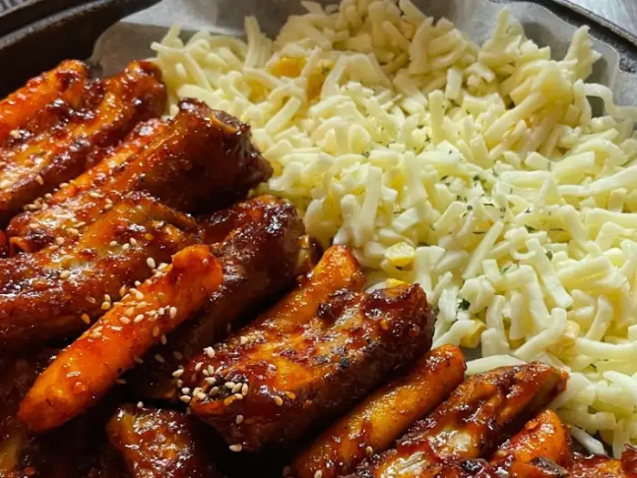 바베큐 등갈비 클로즈업