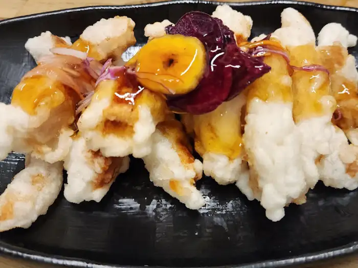 돌판짜장 속 재료 디테일 컷