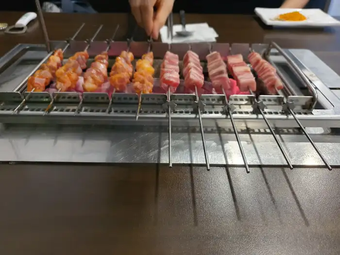 양갈비 굽는 모습