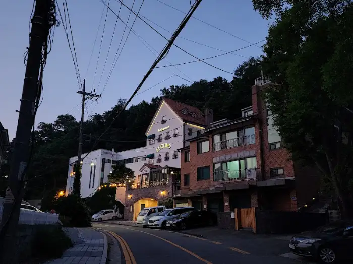 레스토랑 외부 야경