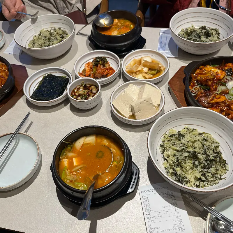 오늘한상 전체 차림