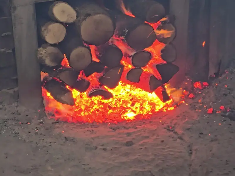 장작불