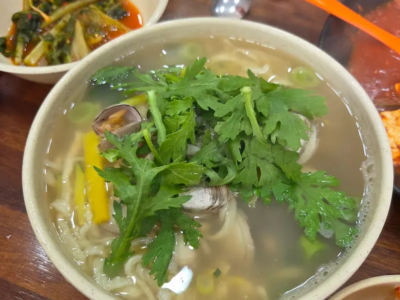 물총칼국수의 면발