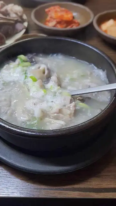 순대국밥 근접샷