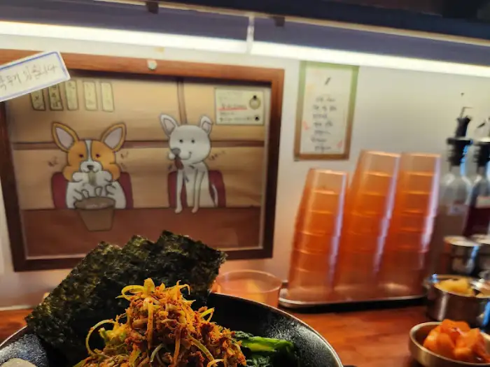 라멘 고명 클로즈업